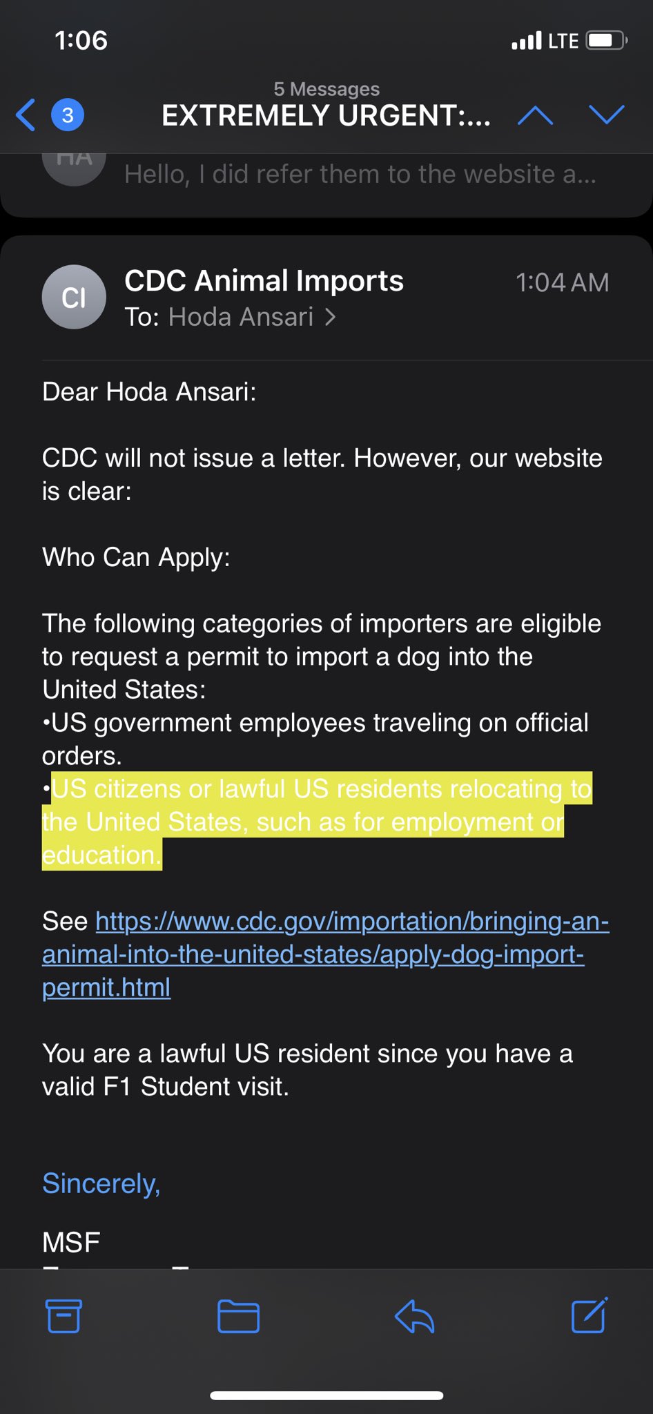 How Do You Import A Dog Into The United States