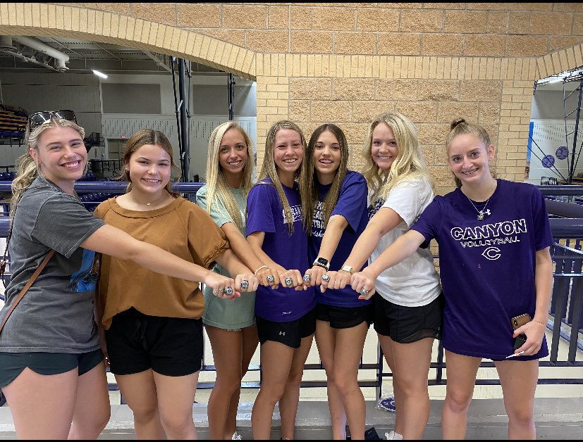 tate_lombard's tweet image. Another great opportunity to celebrate last year’s state title team! Ring Day! @CanyonAthDept