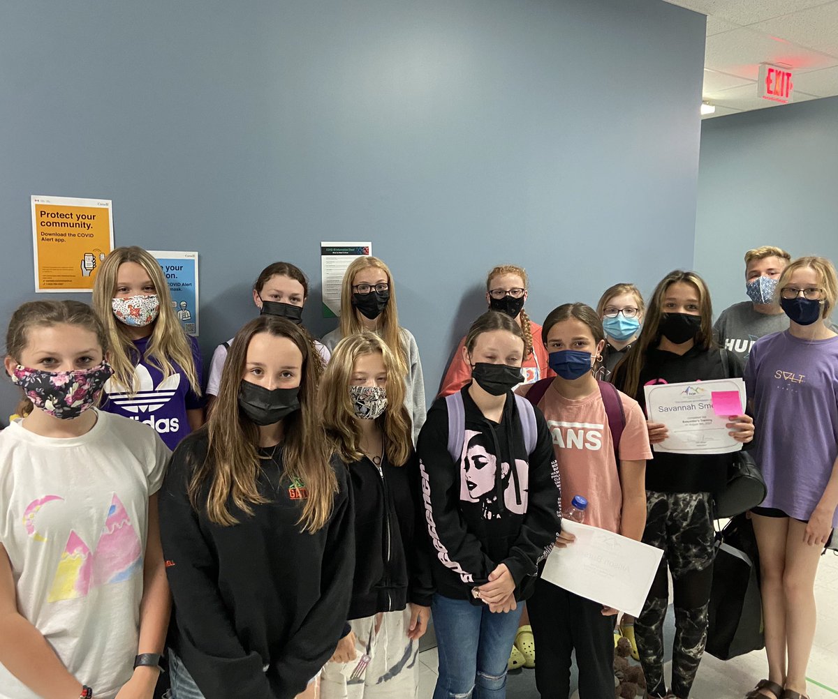 TOPYouthCanada's tweet photo. What an awesome day for a babysitters training course!! We loved having these enthusiastic youth join us today to receive their Babysitting Certificate. Follow @TOPYouthCanada on all social media’s to stay up to date on what we’re up to!! https://t.co/zyrHgDErZM