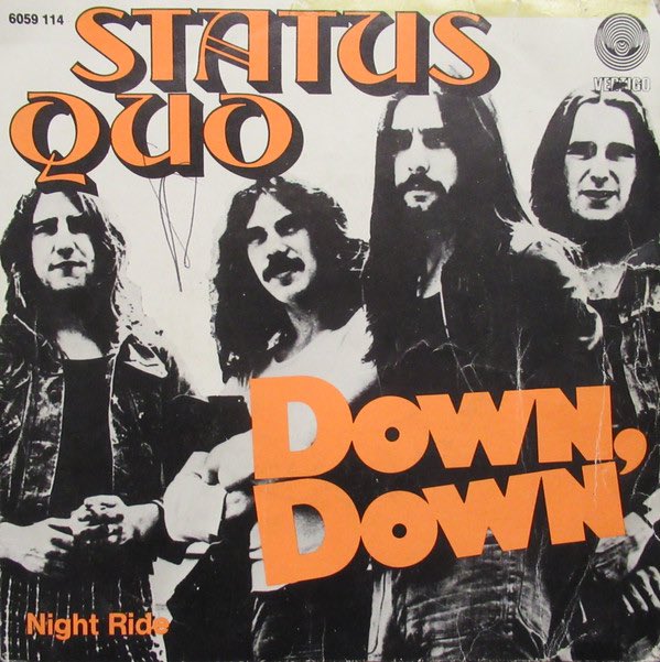 pop_society's tweet photo. #np the Quo “Down Down”

On @RadioMatlock CHILDREN OF THE REVOLUTION 

#doubledenim  #threechords #number1single 

Listen: https://t.co/86wJDdTkT3 https://t.co/S07Bt9svzv