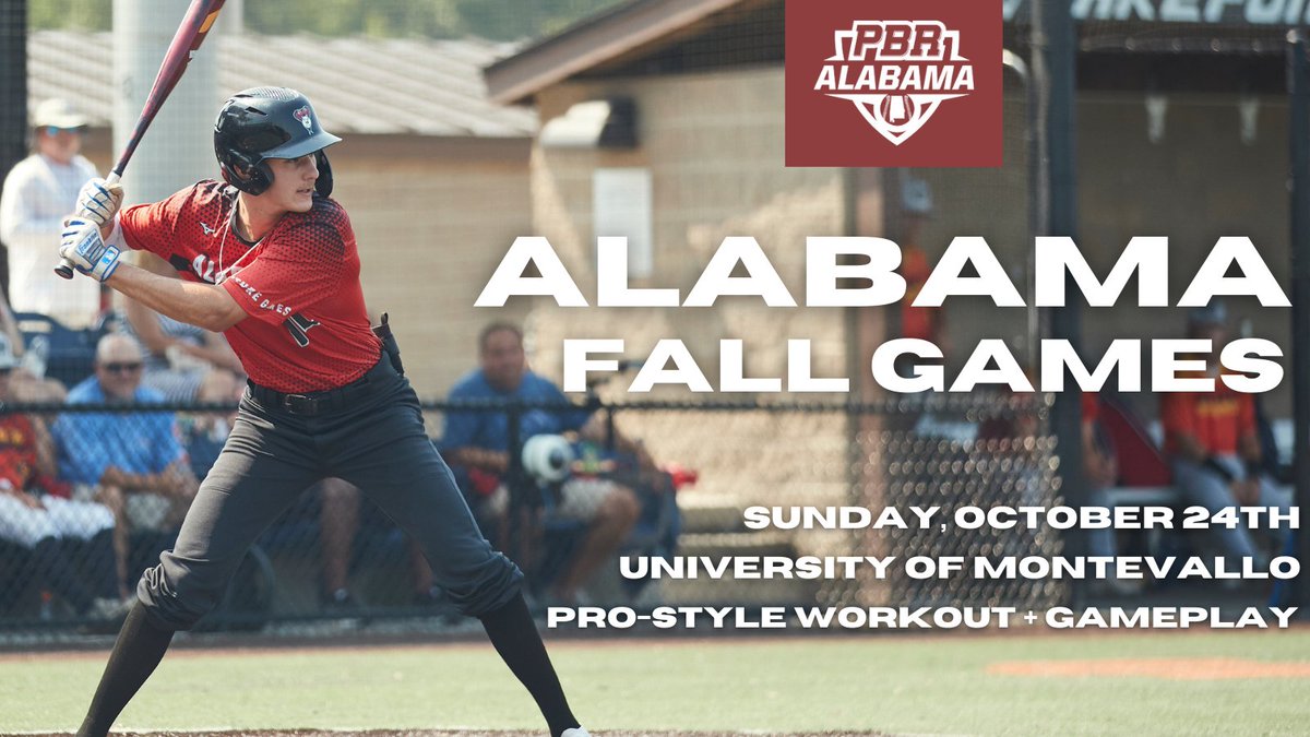 PrepBaseballAL's tweet photo. ππ₯ππππ¦π π
ππ₯π₯ πππ¦ππ¬ (ππ§π―π’ππ ππ§π₯π²)
π: Sunday, October 24th
π: University of Montevallo
π€: Class of 2022-2025 Prospects
βΎοΈ: Pro-Style Workout + Gameplay
π:https://t.co/AGUhZbadii | #PBRFallGames https://t.co/TvcJOwK1f4