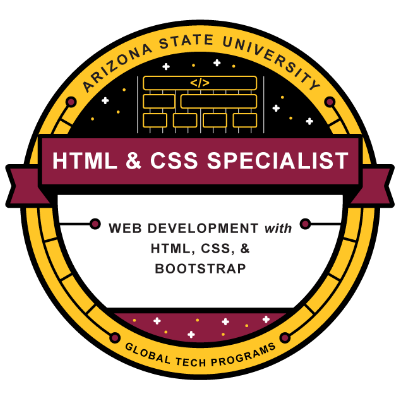 HapaBAKAGaming's tweet image. Your girl just got her official certifications for Web development with HTML, CSS, and Bootstrap 😎 One more week and Javascript will be in the belt too. Hitting goals and making moves.
#webdevelopmentstudent