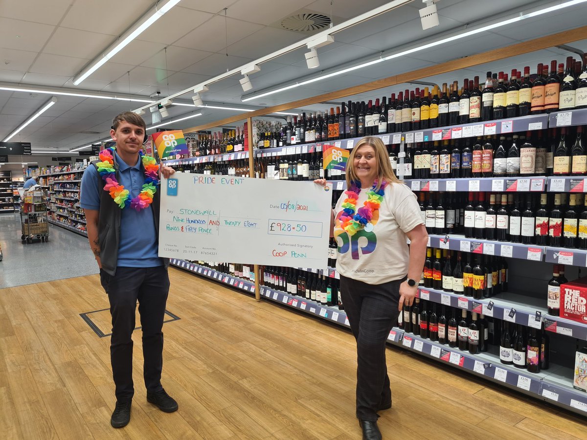 Proud that we have raised awareness and £928 for our Pride event all through June @coopPenn @stonewalluk @mattjohno15 @tinamitchell123 @MarcPennHub @Sunitabhikha @coopukcolleague @coopuk @Pride #ItsWhatWeDo #beyourselfalways