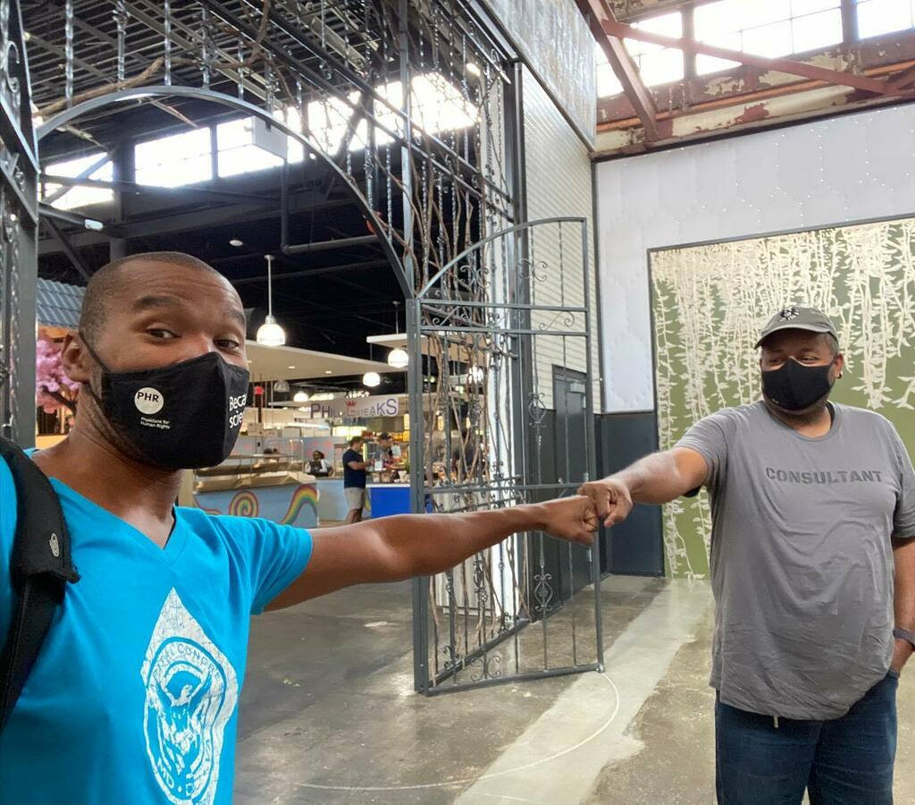 shakabrown's tweet photo. When you haven’t seen one of your best friends in a year and a half, sometimes you just have to press flesh. Glad to spend some moments with you McNorm, and let there be more Philly cheese steaks in our days to come. https://t.co/ypc5br5Gkn https://t.co/NgC8qg9MZh
