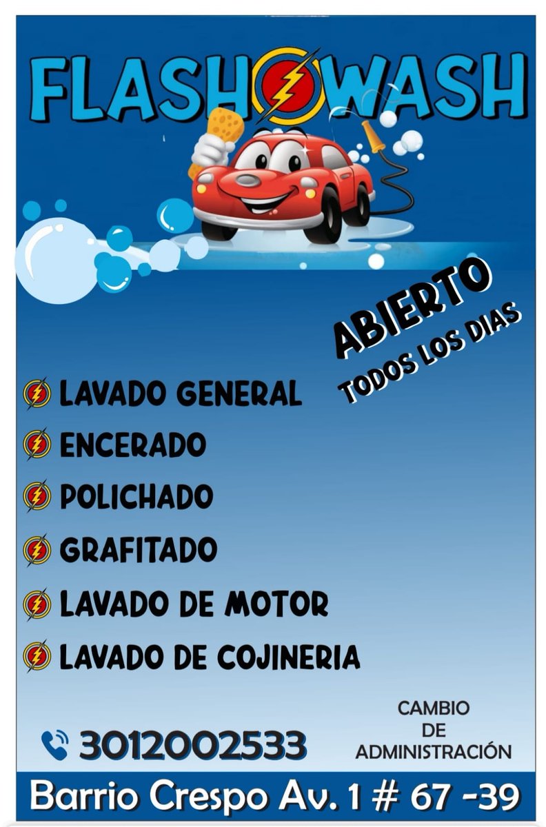 JuankjrSC's tweet photo. #Cartagena #Bolivar #Crespo #lavadero #FlashWash https://t.co/5ZkvUU3g66