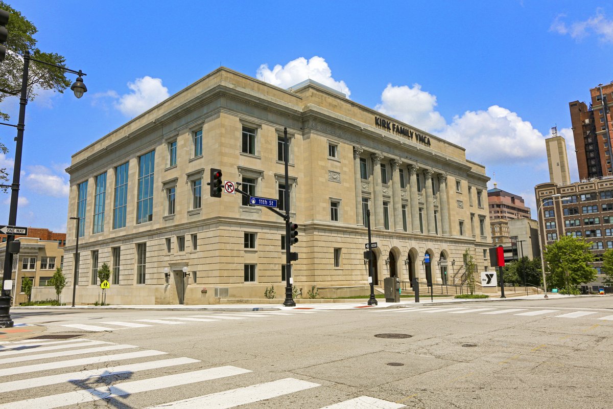 KansasCityYMCA's tweet photo. Mark your calendar! The next chapter of history begins with the opening of the new Kirk Family YMCA in downtown Kansas City on October 11, followed by a ribbon cutting celebration on October 14.  https://t.co/JOAxqncTJ9 https://t.co/LGtKfA9nUq