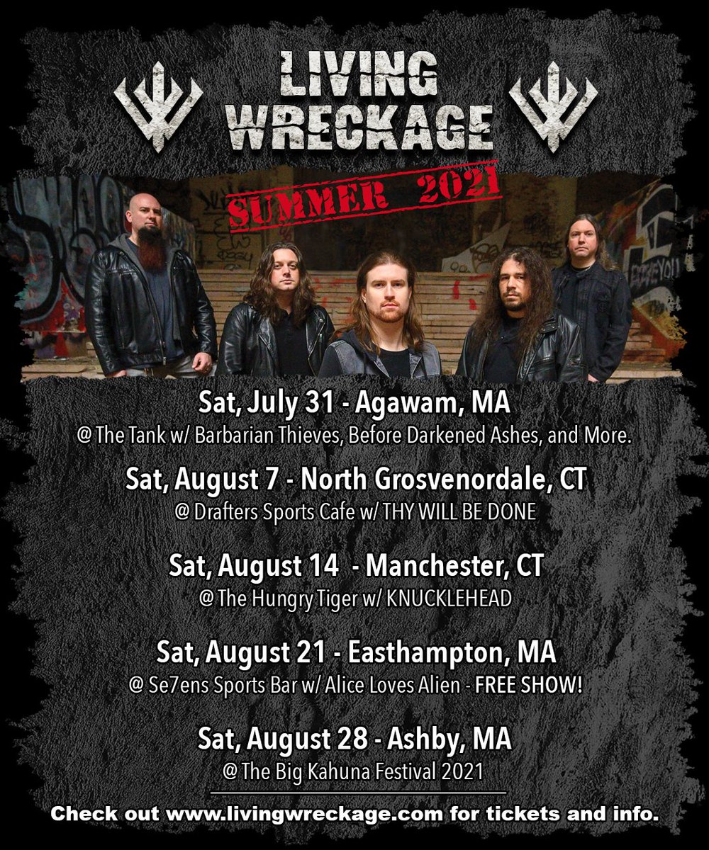 WeGetWrecked's tweet photo. We received the Living Wreckage limited edition EP’s from Salem Rose Music &amp; M-Theory Audio. These will be numbered to 100 and signed by the band. This version is only available at our shows. Your first chance to get it will be this Saturday @ Drafters in North Grosvenordale, CT! https://t.co/yCUfeGcWAY