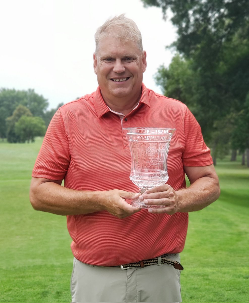MNGolfAssn's tweet photo. Thomas Vizina defeats Don Berry on the second playoff home to claim the 47th Minnesota Senior PGA Professional Championship @newrichmondgc, shooting 1-under 143. https://t.co/7msVofFbsS