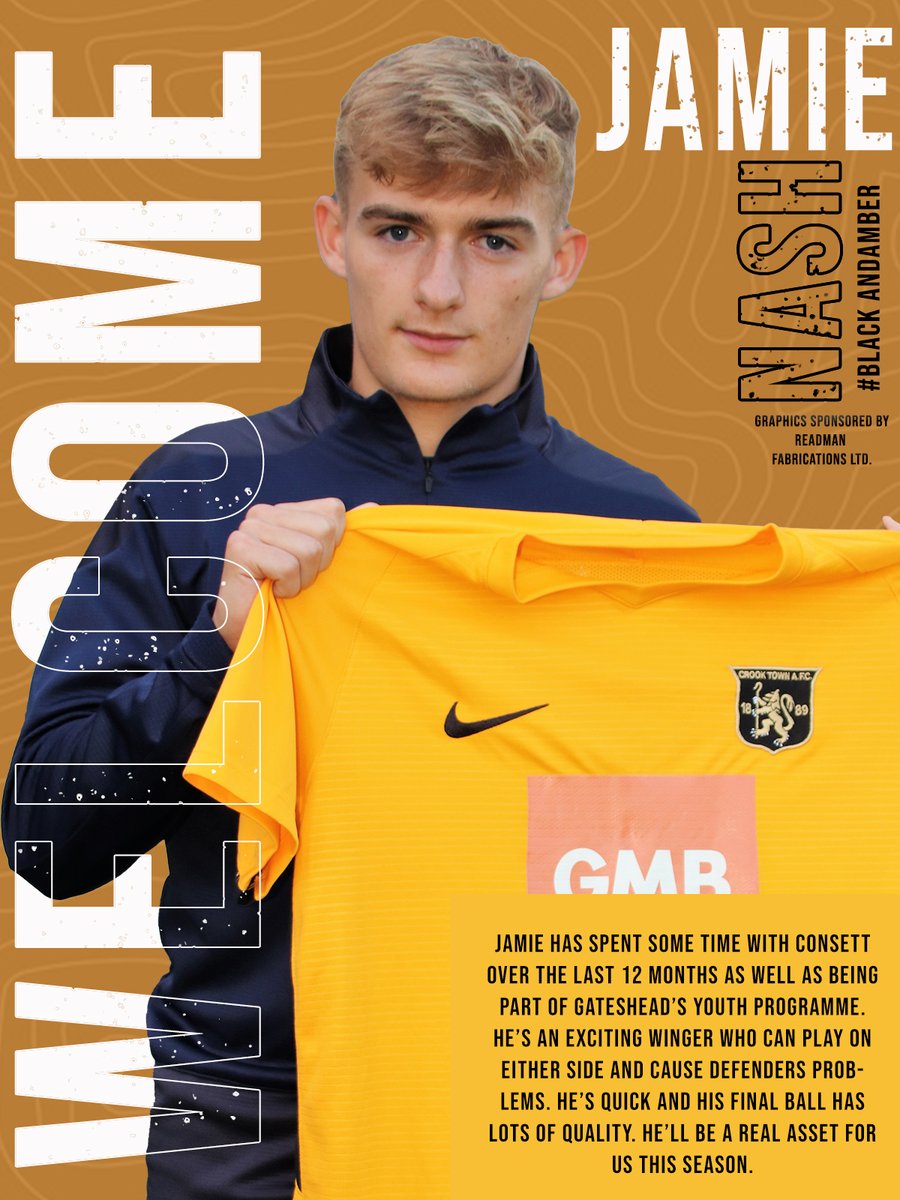 crooktown_afc's tweet photo. Jamie Nash joins the Black and Ambers!

Jamie Tunstall said 'Jamie is an exciting winger who can play on either side and cause defenders problems. He’s quick and his final ball has lots of quality. He’ll be a real asset for us this season'

Welcome to the Millfield Jamie! https://t.co/Olg6lXnCv9