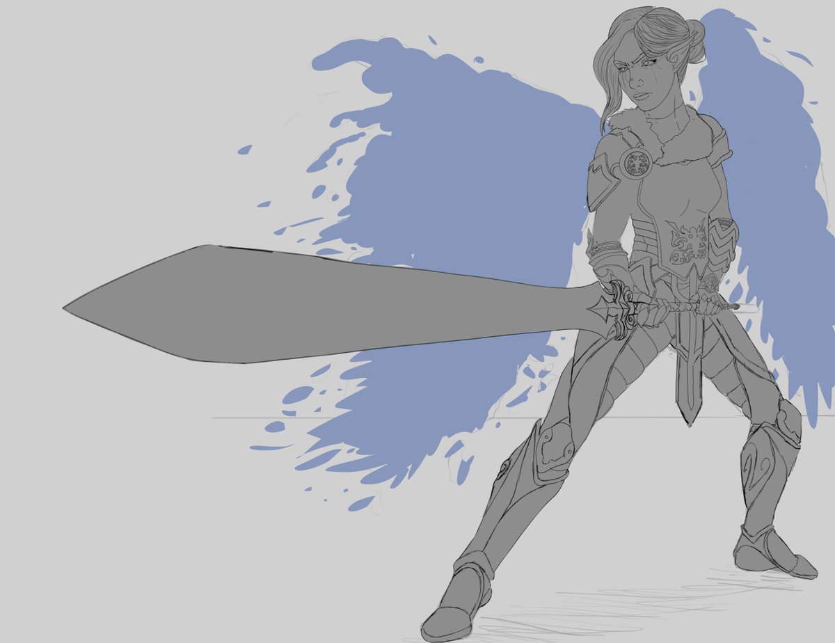 art_muzzi's tweet photo. Personagem original, uma caçadora de dragão com asas de água (tipo a lapis lázuli de steven universe)

#characterdesign #Sketching #OC #conceptart #art #illustration #drawing #illustrationartists  #digitaldrawing #brazilianartist #DigitalArtist https://t.co/Nf94wVnFD2