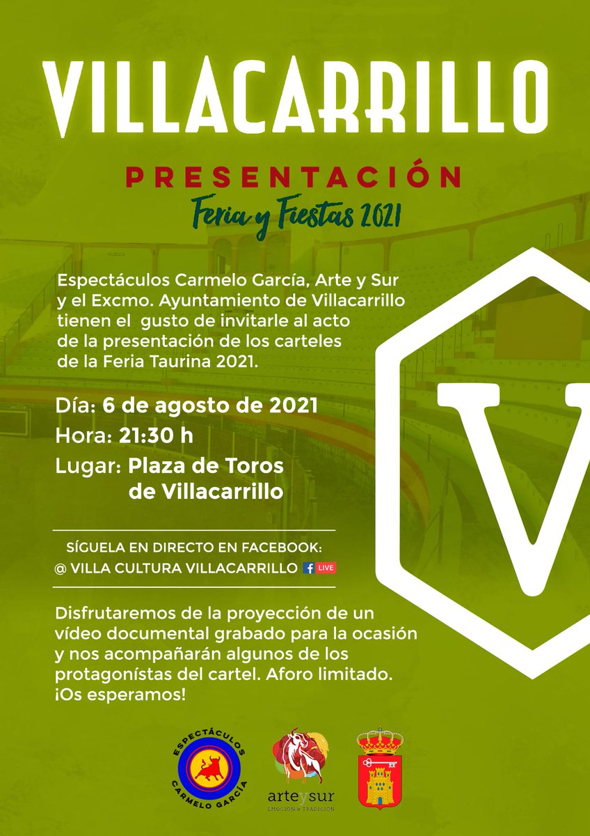 MAÑANA SE PRESENTA UNA FERIA ILUSIONANTE Y CON MUCHO NIVEL

VILLACARRILLO

#adolfomartin #villacarrillo #ilusion