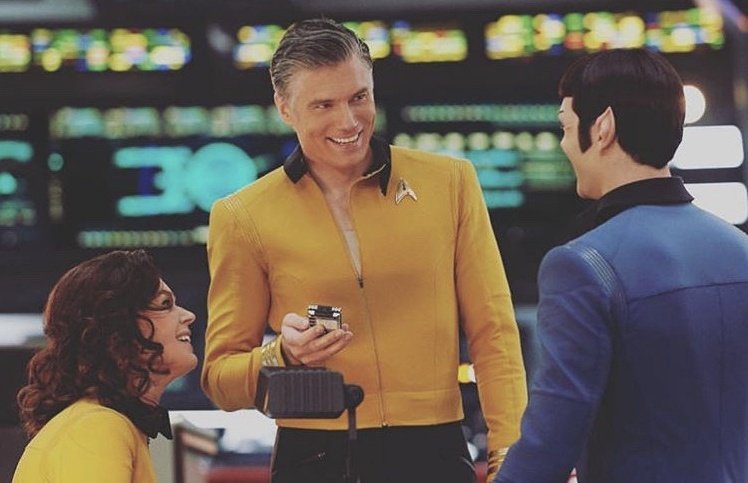 MoStarfleet's tweet photo. Can't wait for this trio. 
#StarTrek #SNW https://t.co/8HAPwJLC5H