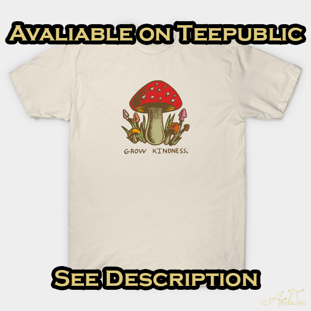 rtistanilatac's tweet photo. Hi there. 
I still do art. 
I just haven't been posting it haha!
Check it!
#mushrooms #growkindness #tshirtdesign #graphicdesigner #cute https://t.co/zl8wL0qEzc