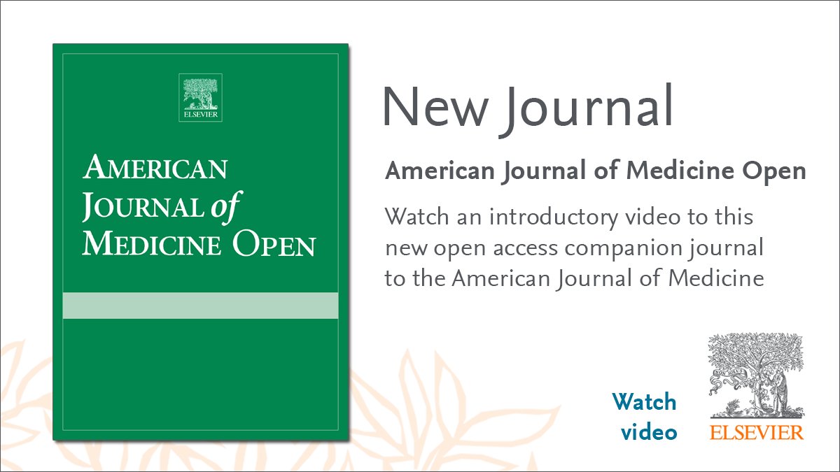 Watch this short YouTube video to learn more about the newly launched American Journal of Medicine Open publishing original clinical research in internal medicine, in both academia and community-based practice. #InternalMedicine #MedTwitter - Watch now: spkl.io/601143Yk1