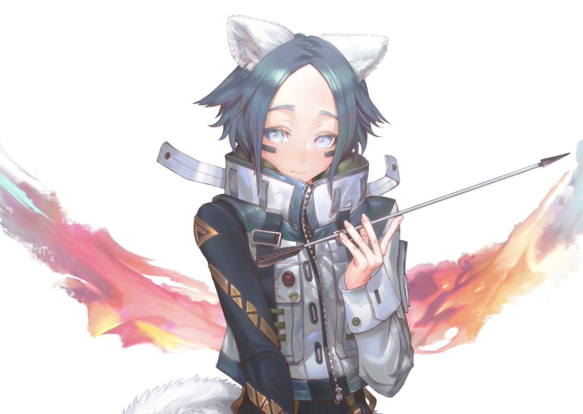 Eli the dog boi (my OC from before) now has a partner in crime! Say hi to Aza, the Arctic Fox. I got even more characters and writing/worldbuilding on the way with this personal project of mine! RIP brain cells

#digitalart #originalcharacter #anthro #furry #notfurry #animegirl