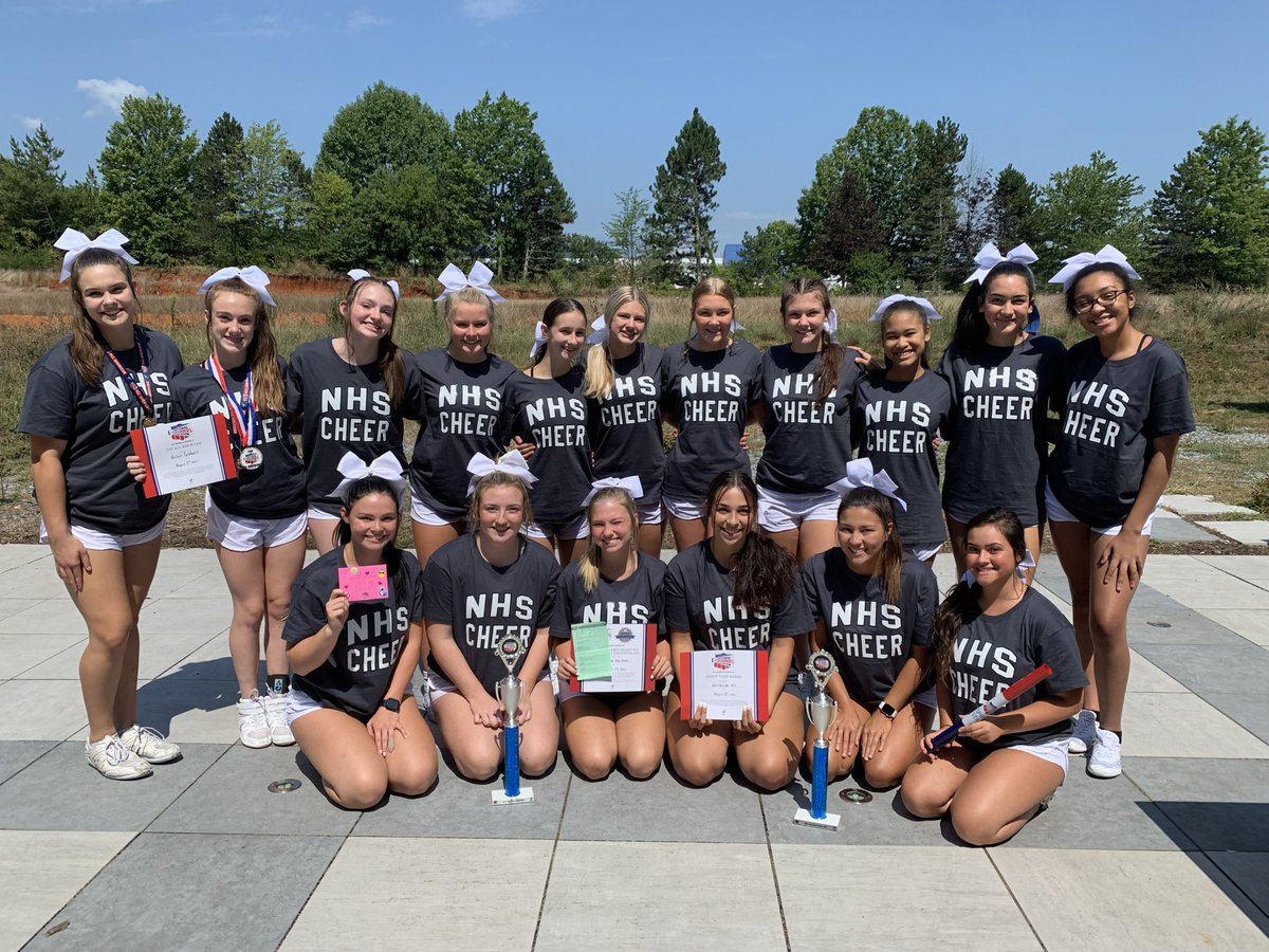 CheerNHSVikings's tweet photo. That’s a wrap on NCA camp for this year. This team has grown so much in just 3 days. We took home several awards and a lot of new skills and performances to show off on the sidelines 🤩💚🖤 https://t.co/FulEo4z38b