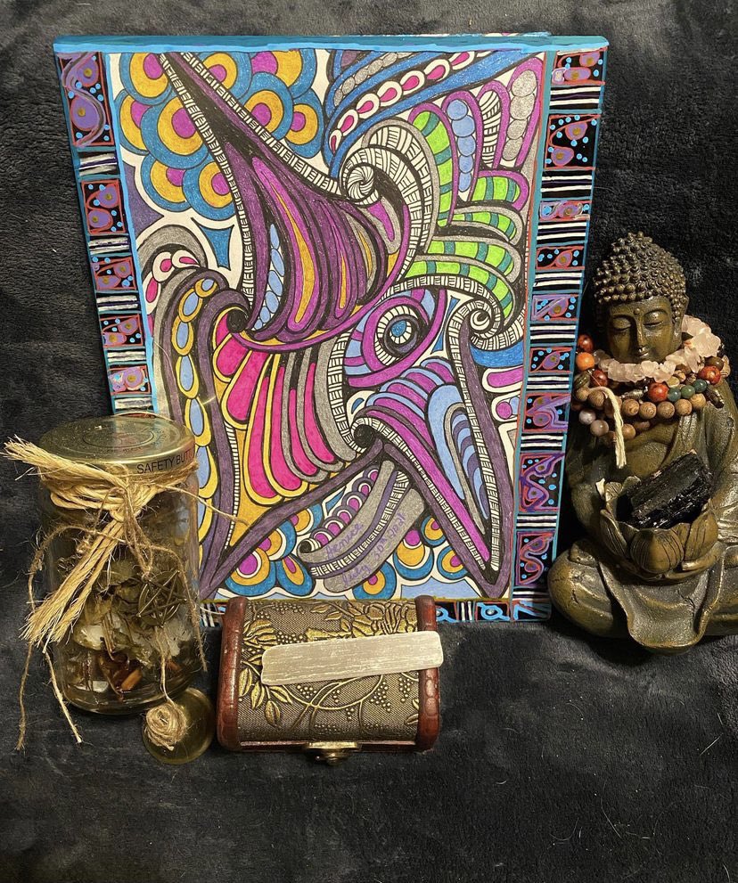 New Art 💙🌸🌺🌼💜

 #doodles #zentangle #zentangleart #zentanglesoninstagram #gelpen #gelpenart #creativity #ribbons #ribbonart #colorfulart #mandala #shading #visualart #relaxation #Meditation #spiritualart #outlinedrawing #psychedelicart #patternmaking  #patterndrafting