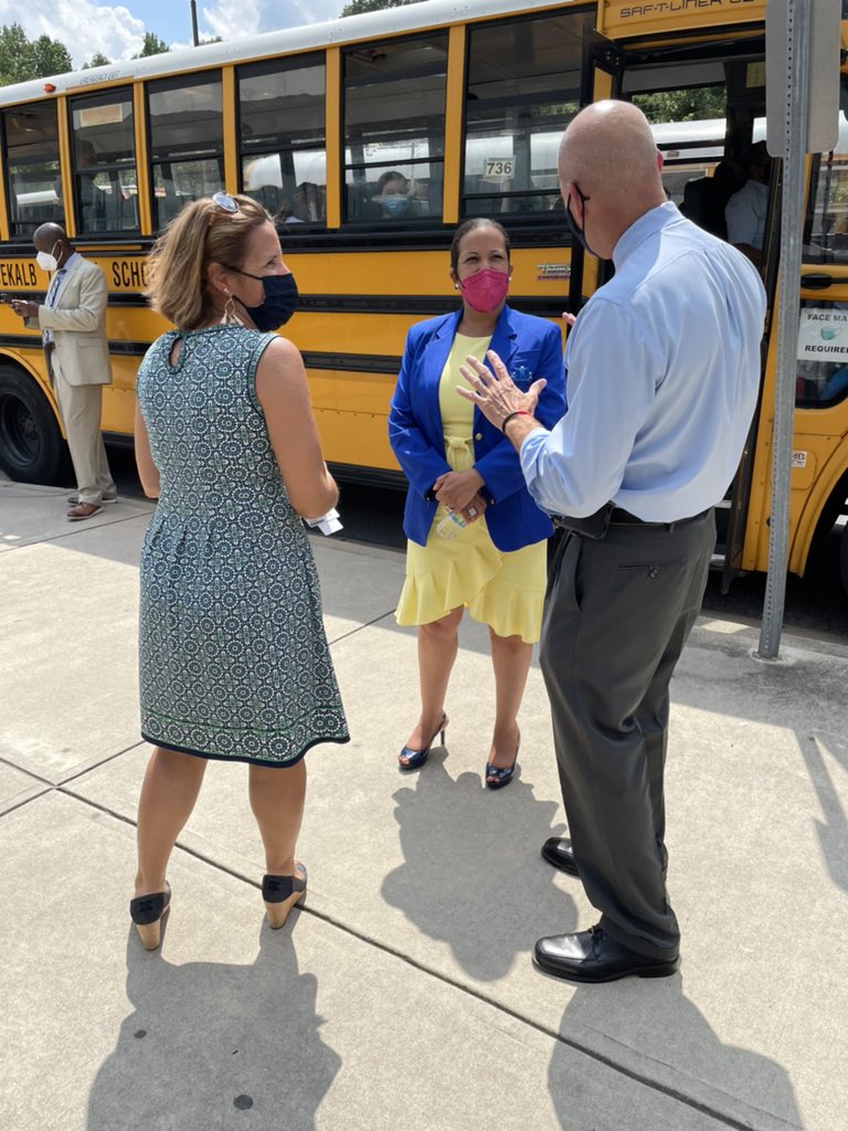 Here’s a glimpse into Superintendent <a href="/CWATSONHARRIS/">Cheryl Watson-Harris</a>’ tour of <a href="/DunwoodyHS/">Dunwoody High School</a> with Mrs. Anna Hill <a href="/AnnaDcsd/">Anna Hill, BOE District 1, DCSD</a>, Region I Superintendent Mrs. Pearch and Principal Bass. #DCSDBack2School #GoWildcats