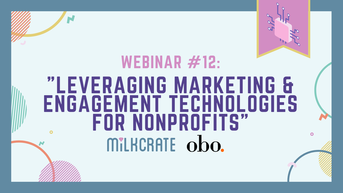 MilkCrate (@appsbymilkcrate) on Twitter photo In the next edition of our #ThrowbackThursday series, we are looking at our webinar with @oboAgency, “Leveraging Marketing & Engagement Technologies for Nonprofits.” In this webinar, we go over how to market and engage your audience. The link is below!
hubs.ly/H0TNJBy0 In the next edition of our #ThrowbackThursday series, we are looking at our webinar with @oboAgency, “Leveraging Marketing & Engagement Technologies for Nonprofits.” In this webinar, we go over how to market and engage your audience. The link is below!
hubs.ly/H0TNJBy0