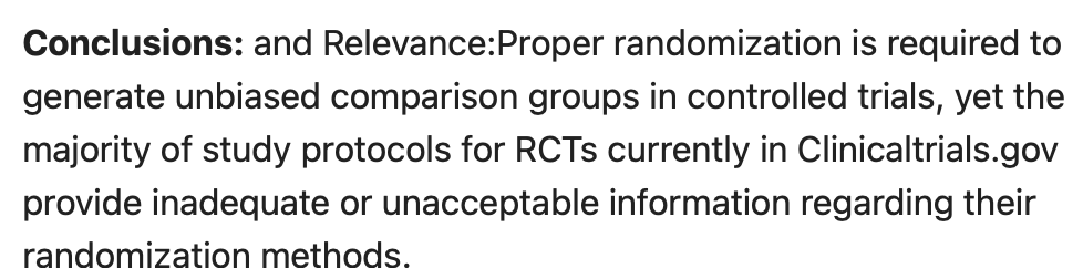 AliRaja_MD's tweet photo. Assessing the Quality of #RandomizationMethods in #RandomizedControlTrials
Deborah Lai
Daniel Wang
Matthew McGillivray
Shadi Baajour
Ali S Raja
Shuhan He
https://t.co/5gEU7p6Icp
#HealthcAmst
#RandomizedClinicalTrial
https://t.co/4VKhAv9RlK