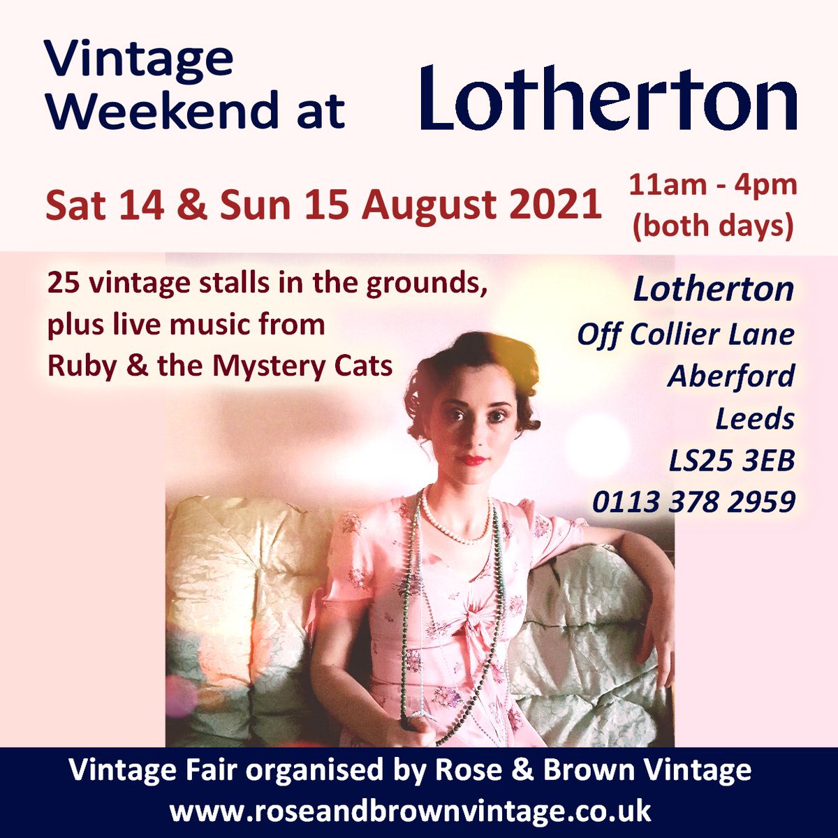 Have you got this wonderful @RoseandBrown #vintageweekend in your diary?

Book your tickets from @LeedsMuseums for @LothertonHall 

my.leedstickethub.co.uk/events/58?view…
👇👇👇