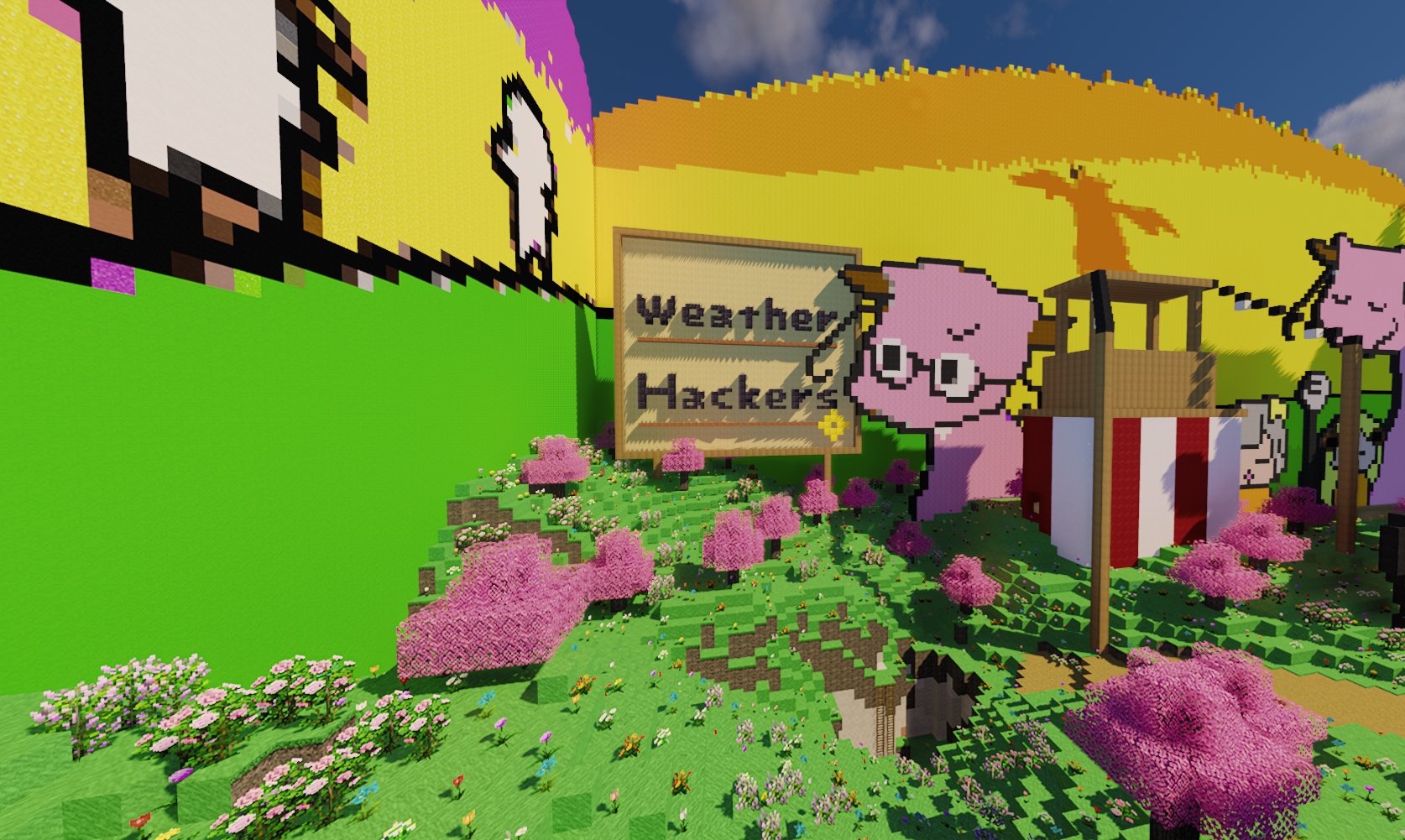 Hsun 52hz えりぃとかふぇミニゲームサーバーの新しいミニゲームの会場です 絵本の村 と 我流運動会会場 運動会を体験したい 35pもきっとあると思う みこクラ T Co Ups1isiasy Twitter