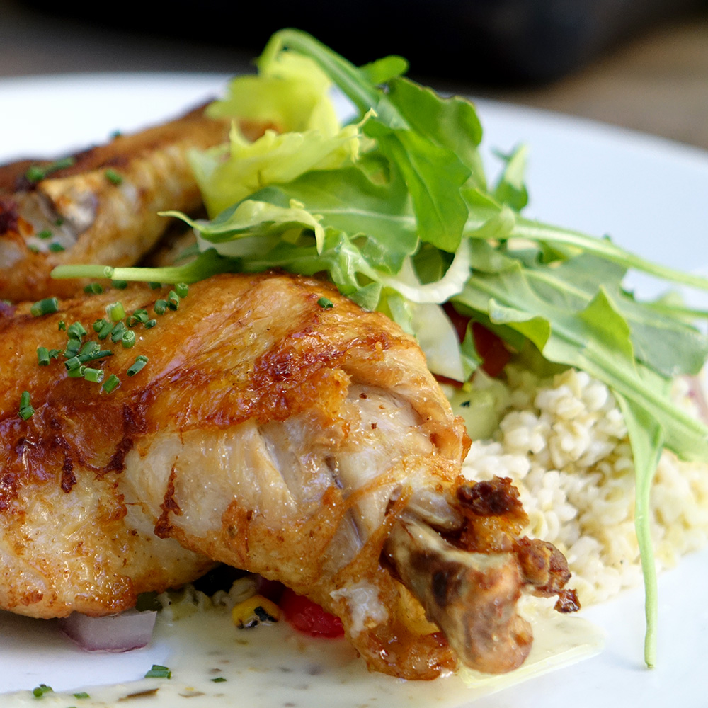 Have you tried our brick seared chicken at Lure? Great choice for anyone in search of the perfect roasted chicken. Served with a Mediterranean-inspired tabbouleh vegetable blend and cured lemon vinaigrette, it’s a great new non-seafood option at Midtown’s favorite fish house.