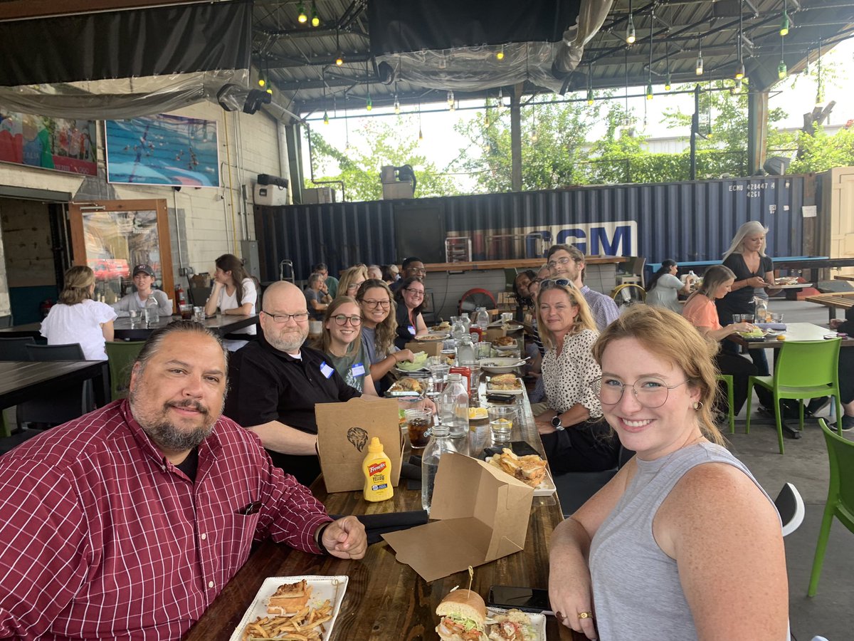 First day lunch bonding with the ENTIRE <a href="/HustlinTigers/">The Howard School</a> ELA department! We are SO excited about this upcoming year and what we can do for our students and each other!