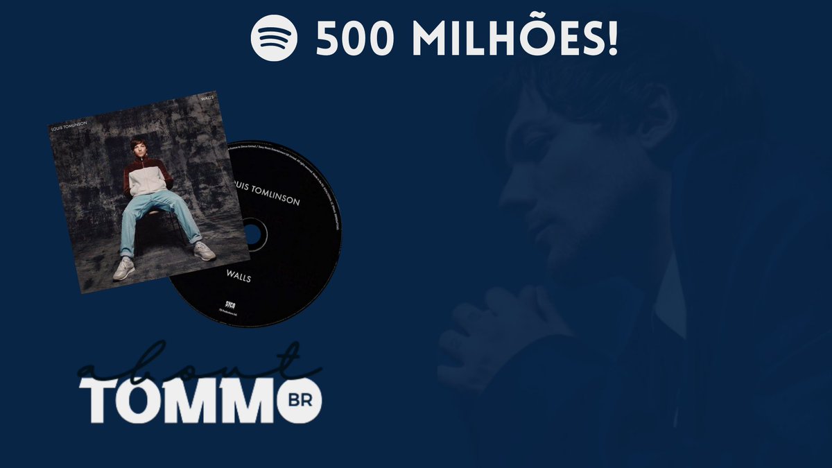 aboutommobr's tweet photo. 📈 | MILIONÁRIO! O álbum 'Walls' de Louis, acaba de atingir 500 milhões de streams no spotify. https://t.co/od9WB9GIqx