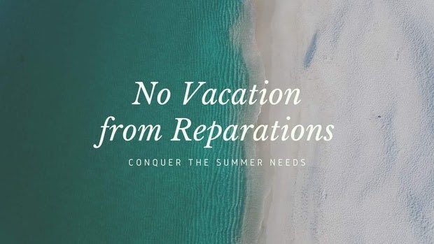 ReparationsR's tweet photo. Summer may be a time for vacations and relaxation, but the need for white folks to pay reparations does not take a break. RR needs to raise $2,000 by this weekend to meet our commitments to Black MaGes and organizers. Contribute here: 

https://t.co/Kctjwfcqsm https://t.co/ey0KRKHK5y