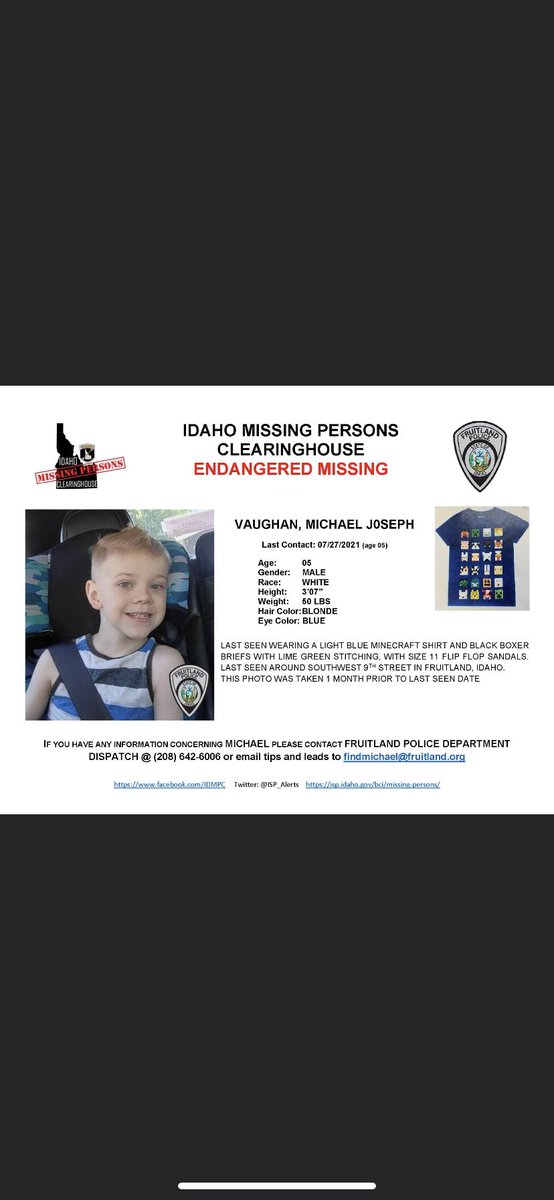 plaza_alyssa's tweet image. Keep sharing, it’s been over a week with no trace of Michael. This is the most recent picture of him!