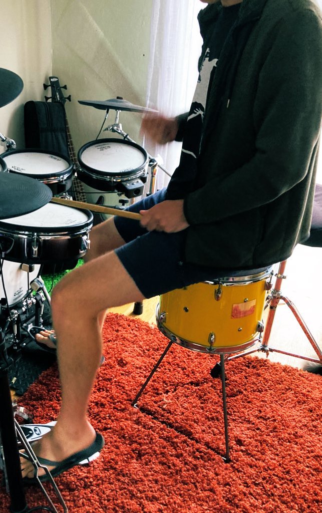 VanessaColewil2's tweet photo. We LOVE our new bespoke drum throne from @RTopsuk thank you thank you thank you https://t.co/0WWRhdG44E