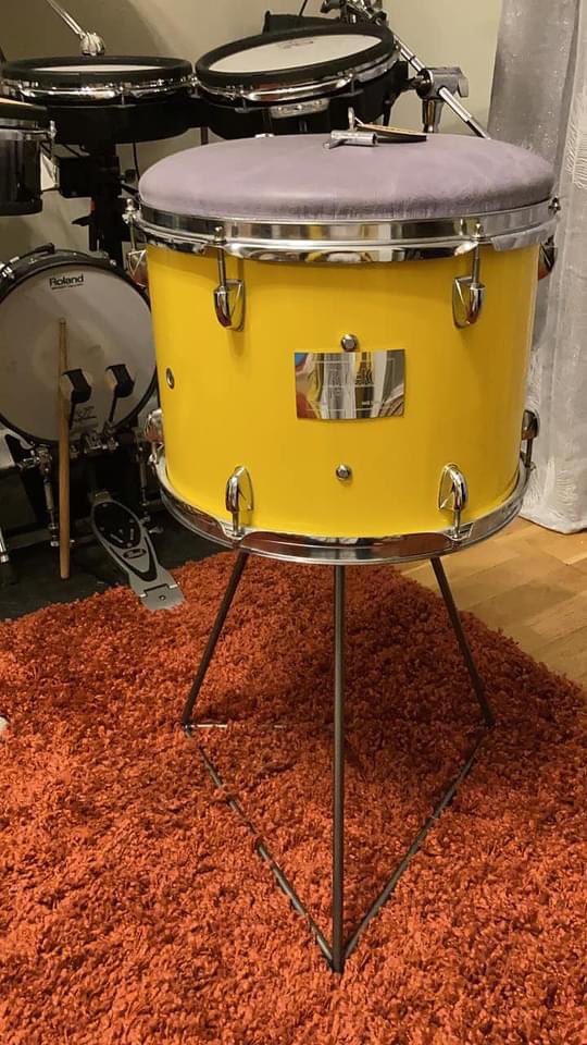 VanessaColewil2's tweet photo. We LOVE our new bespoke drum throne from @RTopsuk thank you thank you thank you https://t.co/0WWRhdG44E