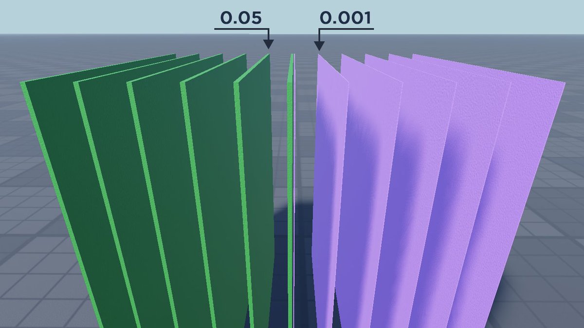 robloxdevrel's tweet image. Big beta, itty bitty BasePart size. Take a look at the new, extra fine, 0.001 minimum thickness for Parts 🔍 devforum.roblox.com/t/reduced-mini…