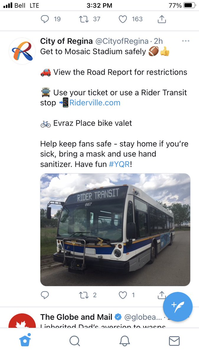 deana_karner's tweet photo. @TheKRae No answer from @sskroughriders but saw @CityofRegina post this. https://t.co/m5lNt74nHu