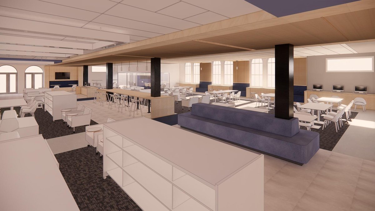ElSegundoUSD's tweet photo. The @ElSegundoHS library is currently undergoing a complete renovation, funded by the #MeasureES bond. The 6,678 square-foot space is being transformed into a modern, comfortable, dynamic, and technology-friendly space for students. Full story: https://t.co/AJyflJcdsx https://t.co/KJS0HcGYNk