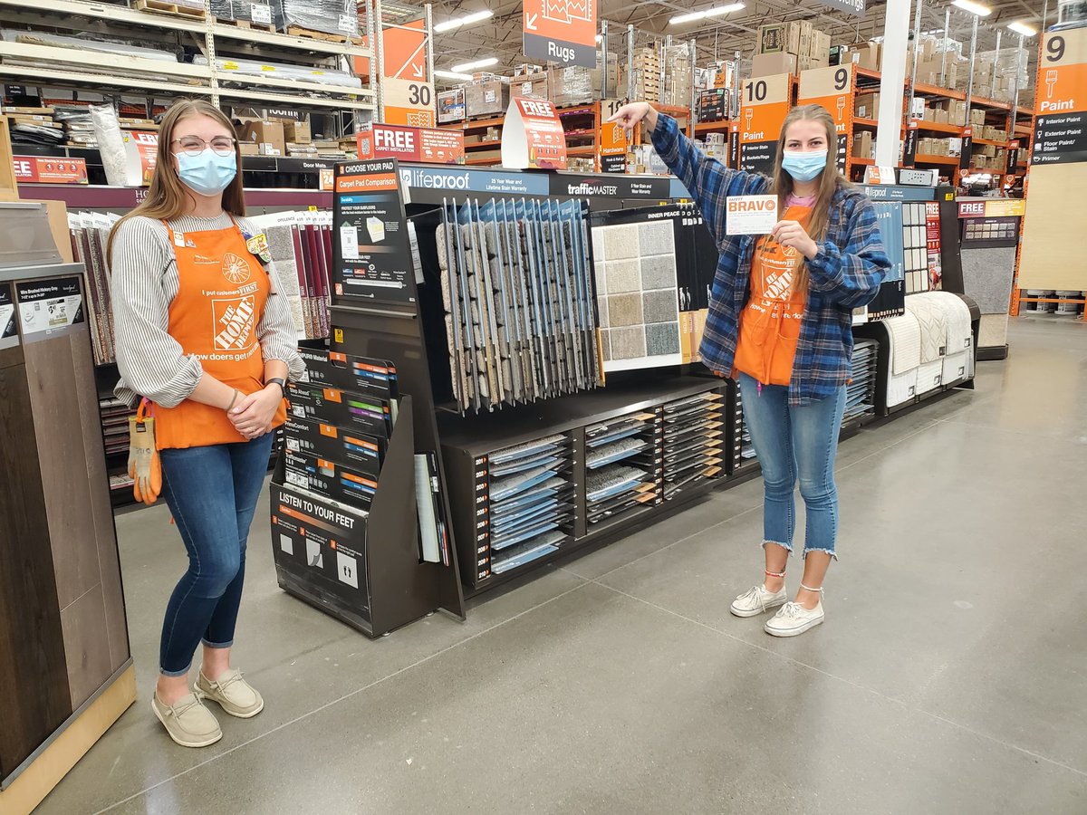 Here at store 0482, McKenna wanted to recognize Colbie for keeping the overheads safe! Thank you both for driving safety! 
#SafetyMatters #DynamicD18
#TheHomeDepot0482
<a href="/ChadKrausTHD/">Chad Kraus</a>
<a href="/JessHodgesTHD/">Jess Hodges</a> <a href="/PaulRodTHD/">paul rodriguez</a>
