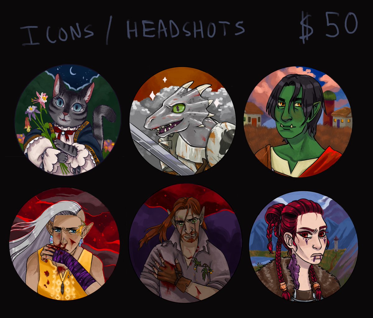 feralkingart's tweet photo. Commissions are open! My cat recently developed diabetes and his insulin and vet visit was expensive so I can use all the help I can get. I would appreciate reblogs so much, thank you. 

More example, details and terms of commissions can be found here: https://t.co/apXoXfMrmV https://t.co/2v7SdwNdsY