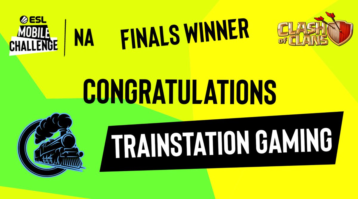 ESL Clash of Clans (@eslclashofclans) on Twitter photo And THERE IT IS!!! <a href="/TrainStationCoC/">TrainStation Gaming</a> walks away with $18,000 and a silver ticket to the Last Chance Qualifier! ๐๐๐๏ธ
GG's to <a href="/LostMetaGaming/">Lost Meta</a> as well, these matches were absolutely fantastic!
<a href="/ESLMobile/">Snapdragon Pro Series</a> #ClashOfClans And THERE IT IS!!! <a href="/TrainStationCoC/">TrainStation Gaming</a> walks away with $18,000 and a silver ticket to the Last Chance Qualifier! ๐๐๐๏ธ
GG's to <a href="/LostMetaGaming/">Lost Meta</a> as well, these matches were absolutely fantastic!
<a href="/ESLMobile/">Snapdragon Pro Series</a> #ClashOfClans