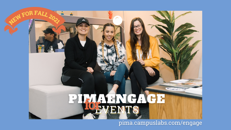 pimatweets's tweet photo. Want to know what’s going on for Welcome Week at Pima? Join the NEW @pimastudentlife PimaEngage to learn those deets and more. Use your MyPima login info: https://t.co/tV9VqTMCoo
#pimastudentlife #backtopima21 #pimacommunitycollege @MyPimaFuture https://t.co/Yz2LzaxeaV
