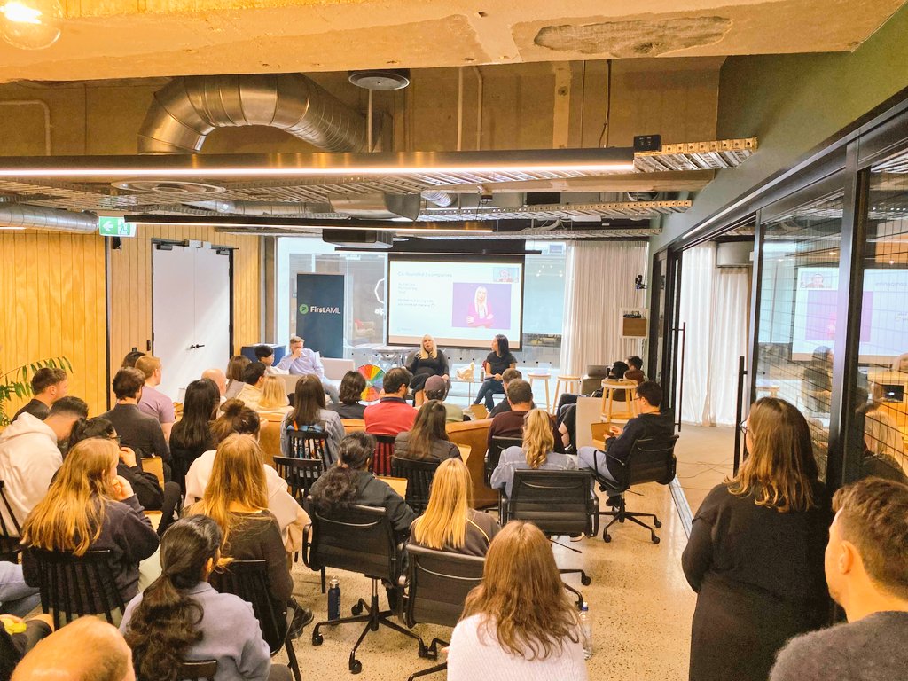 First AML (@first_aml) on Twitter photo This week we welcomed Cecilia Robinson, 3x founder of Au Pair Link, My Food Bag & Tend to our company all-hands to share her journey as the team munched on <a href="/EatmylunchNz/">Eat My Lunch Ltd</a>. We loved her honesty, passion for customers, and resilience. Thanks for coming by <a href="/CeciliaTend/">Cecilia Robinson</a>! This week we welcomed Cecilia Robinson, 3x founder of Au Pair Link, My Food Bag & Tend to our company all-hands to share her journey as the team munched on <a href="/EatmylunchNz/">Eat My Lunch Ltd</a>. We loved her honesty, passion for customers, and resilience. Thanks for coming by <a href="/CeciliaTend/">Cecilia Robinson</a>!