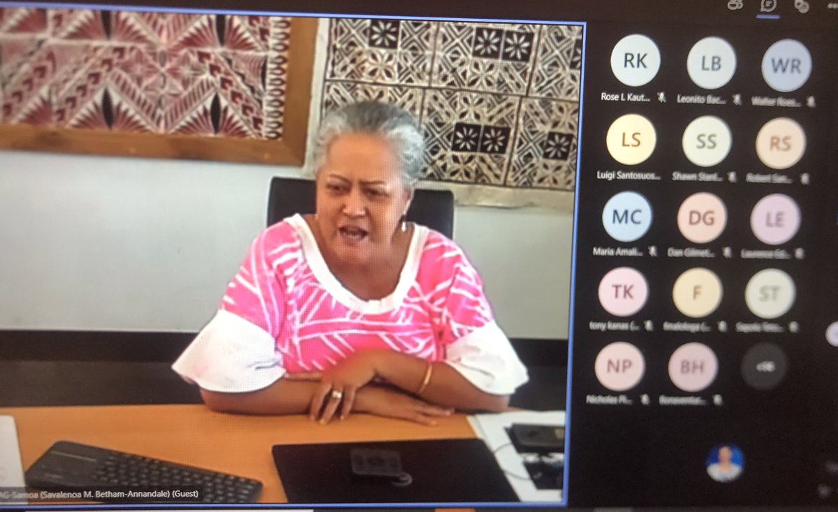 spc_live's tweet image. “I’m new to this area but I can say I’ve learned a whole degree on the Law of the Sea, article 76 over the last 4 weeks.”

@samoagovt AG, Savalenoa Betham-Annandale thanks @noradno donors #UNDOALOS &amp;amp; @spc_cps trainers, organizers for the online #UNCLOS course
#GEMDiv #SDG14