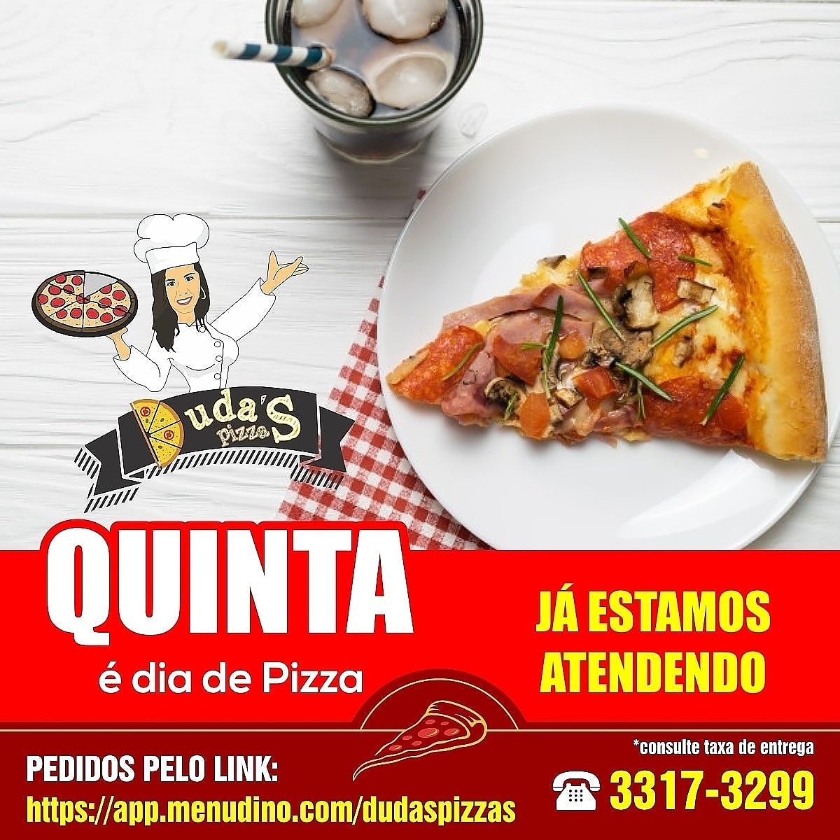 Dudas Pizzas Delivery tweet media