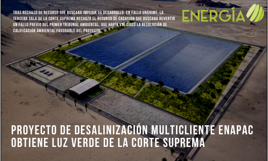 RevEnergia's tweet photo. Proyecto de desalinización multicliente ENAPAC obtiene luz verde de la Corte Suprema
https://t.co/fSGQ27jGYz
#Santiago #Chile #unánime #ministrosintegrantes #CorteSuprema #recurso #aprobación #autoridadesambientales #proyecto #ENAPAC #Energías #AguasdelPacífico #ComisióndeEv... https://t.co/OBuxR34dZa