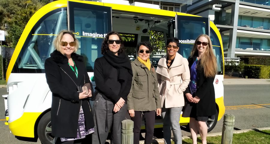 NTC_AUS's tweet photo. Recently, the NTC's Darcy Bosch took a ride on the @RACWA #Intellibus with some peers from @TransportWAgov. Darcy is based in WA and works out of the department's offices. It's a great way for her to get to know the team.
More about the Intellibus® here: https://t.co/25P8qJn1xo https://t.co/ZqjQALF3Wf