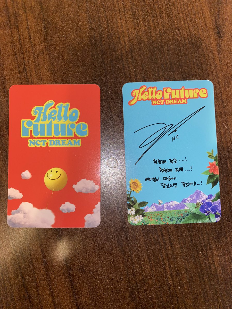 tysfish's tweet photo. WTT/NFS
have: hello future chenle agent pc and hello future haechan future ver pc
want: jisung or mark equivalent 
us only

dm if interested :)
@ncttradingusa @NCTtradeNA @NCTselltrade
#hellofuture #haechan #nctdream #wtthellofuture #wtt #chenle https://t.co/qGMFdvIGQq