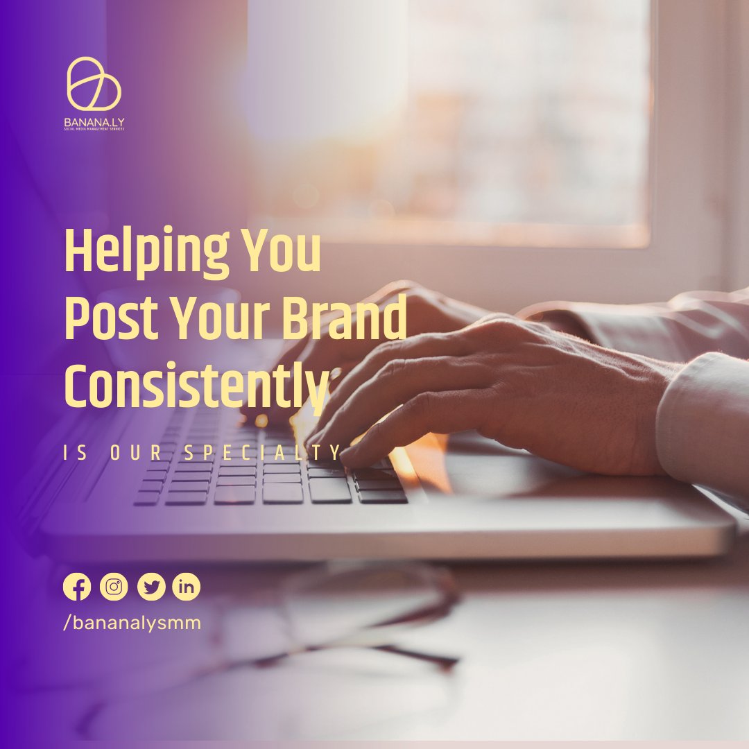 In social media marketing, 𝐜𝐨𝐧𝐬𝐢𝐬𝐭𝐞𝐧𝐜𝐲 𝐢𝐬 𝐤𝐞𝐲. For your audience to recognize your brand, you must maintain a level of consistency throughout your marketing efforts. 

#bananalysmm  #socialmediamarketing #brandconsistent #consistentcontent  #consistentiskey