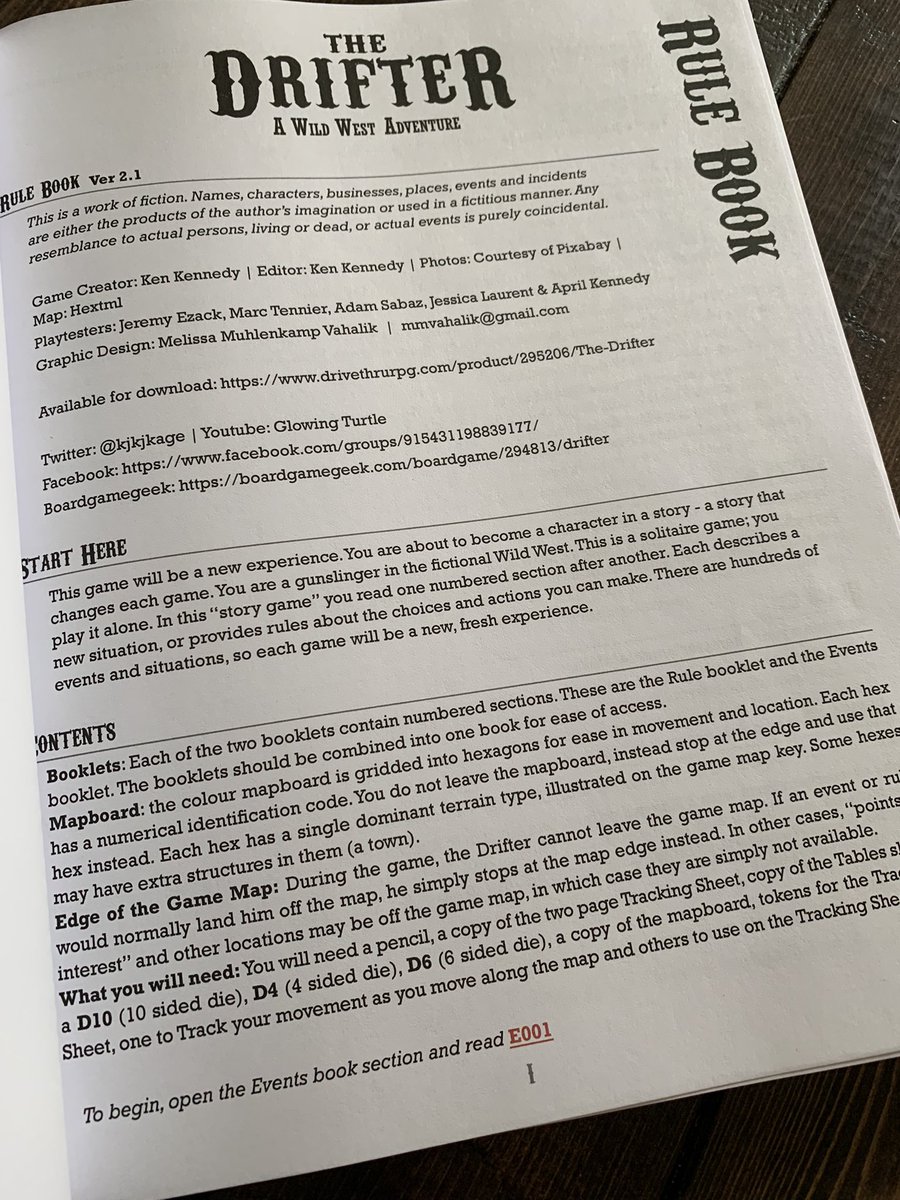 kjkjkage's tweet photo. The Drifter print on demand proof has arrived!  It will be available in the next five days on @DriveThruRPG #sologaming #tabletopgames #thedriftersolo https://t.co/rYIpJRNYV0