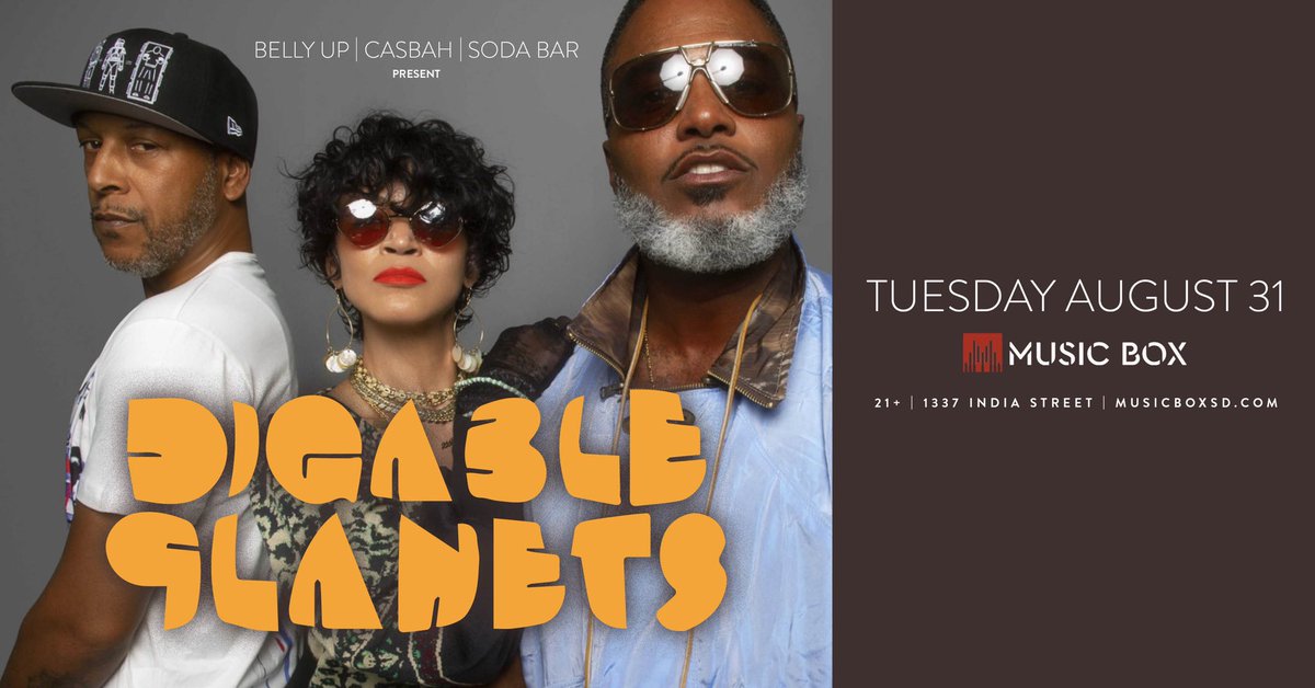 Get your tix now for Digable Planets <a href="/MusicBoxSD/">MusicBoxSD</a> 8/31
8:30 PM (Doors 7:30 PM)