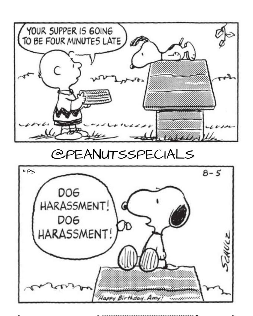 First Appearance: August 5, 1991
#snoopy #charliebrown #supper #going #four #minutes #late #dogharassment #dog #harassment #peanutsthursday #peanutshome #schultz #ps #pnts #peanuts #peanutsspecials